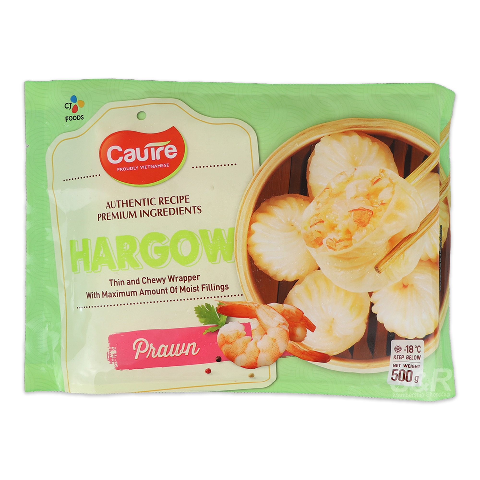CJ Foods Cautre Prawn Hargow 500g CJ Foods Cautre Prawn Hargow 500g